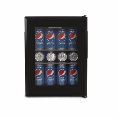 Innovative Hospitality Compact Refrigerator, 25L, Auto Defrost, Black with Glass Door